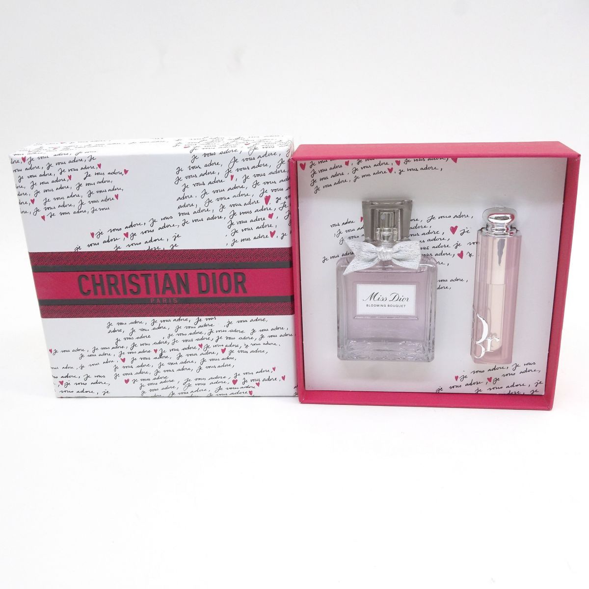 ミス ディオール コフレ オー ドゥ トワレとリップバームのセット ギフト箱入 未使用】Miss Dior ミス ディオール コフレ オードゥ トワレ リップ