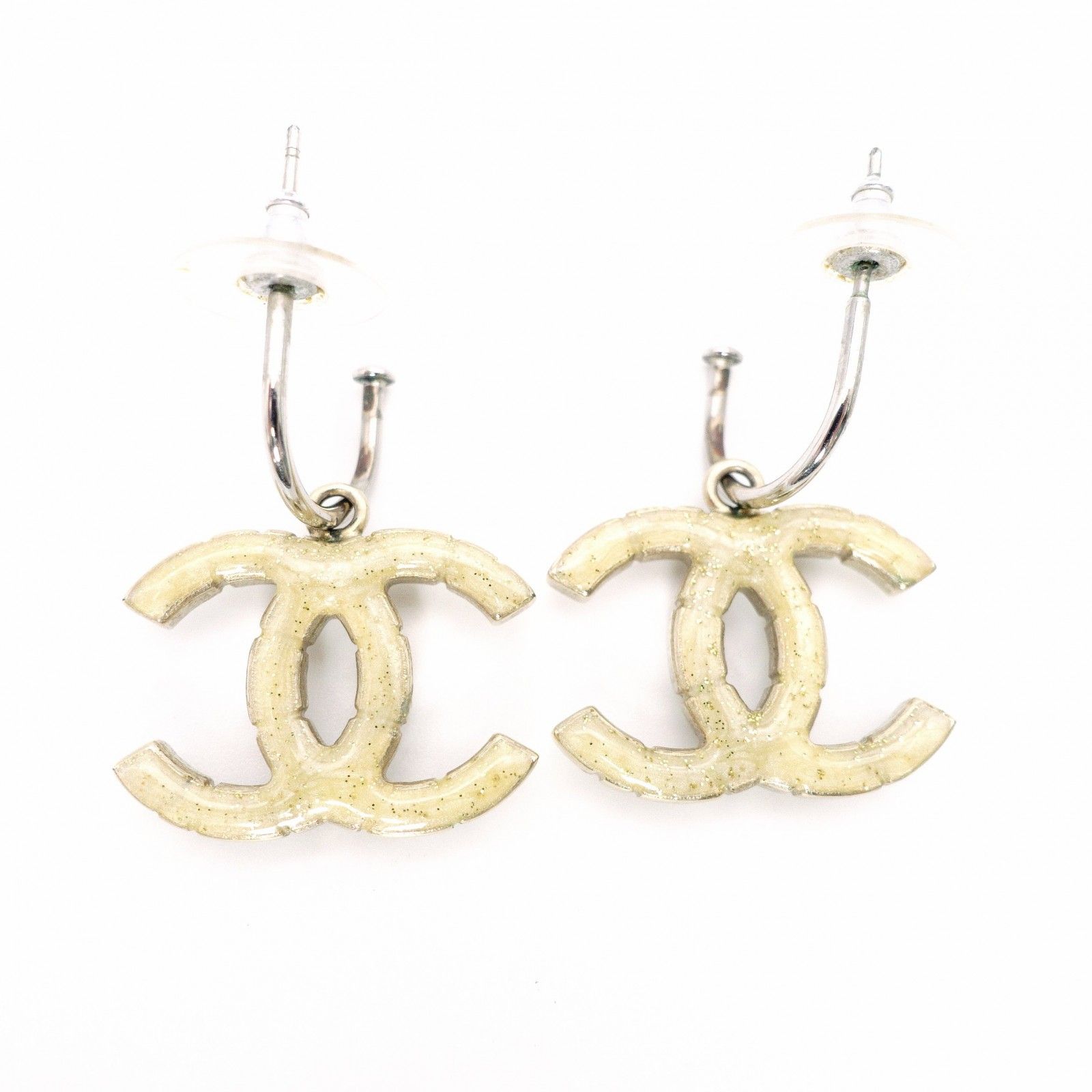 CHANEL シャネル ピアス メタル/ラインストーン/フェイクパール CCロゴ 