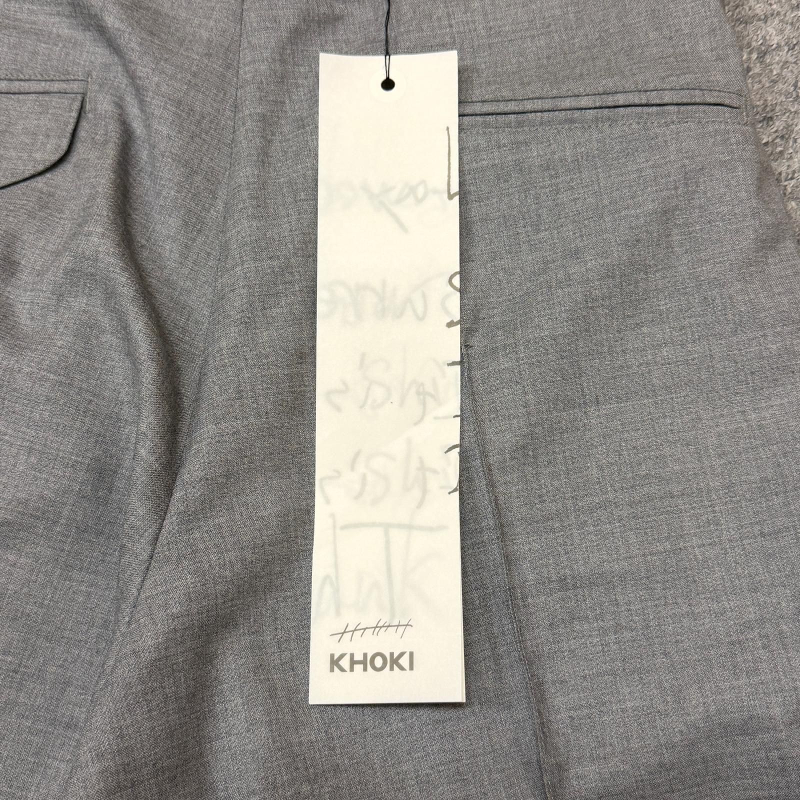 参考上代52800円 未使用 KHOKI 26SS Pleated Dress Pants プリーツドレスパンツ スラックス コッキ 26ss-p-09 ブラック 2 （16153M） 参考上代52800円 未使用 KHOKI 26SS Pleated Dress Pants プリーツ