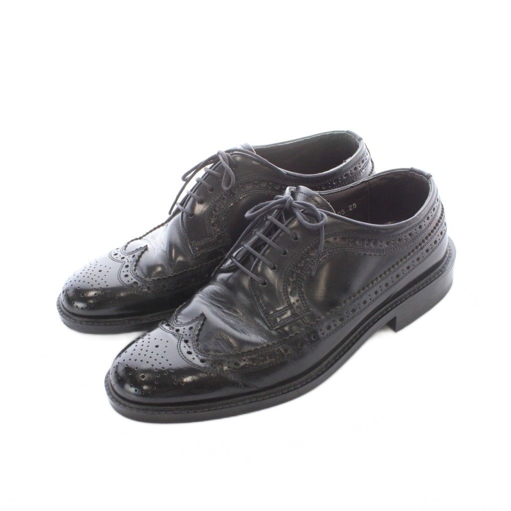 ケンフォード KENFORD ビジネスシューズ ウイングチップシューズ 25cm 黒 ブラック レザー 外羽根 レースアップ ■GY18 /RI ■OS