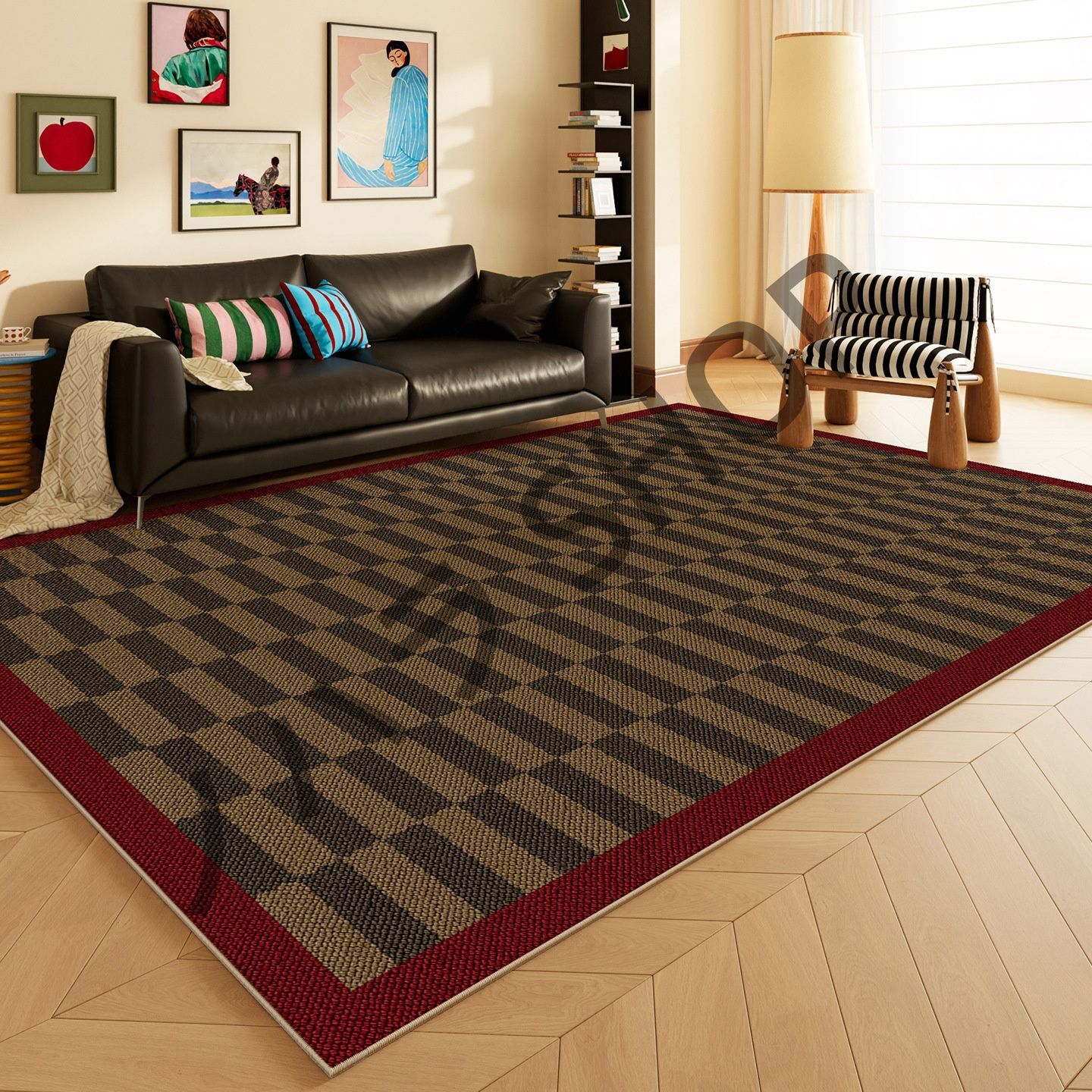 200*300cm/多機能使用/カーペット/滑り止め付き /ラグ マット /ベッドルーム リビングルーム 寝室の部屋 /マット/カーペット/ #E200