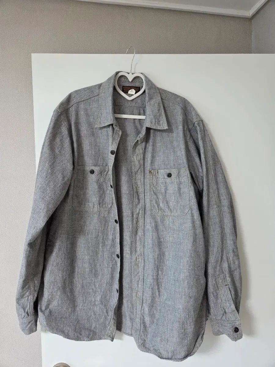 FREEWHEELERS(フリーホイーラーズ) シャンブレー ワークシャツ 白 17 1/2