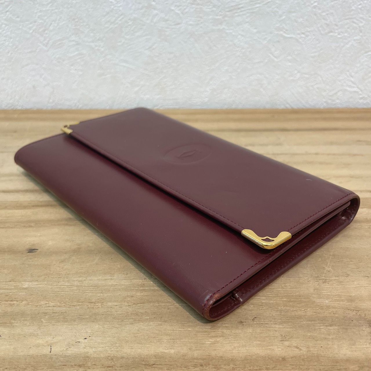 成】Cartier カルティエ マストライン 長財布 ボルドー ギャランティ 
