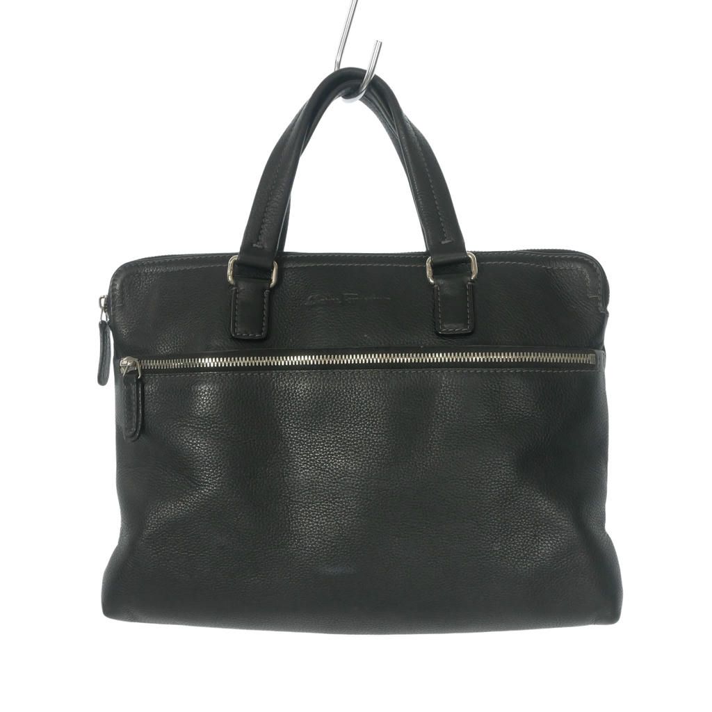 サルヴァトーレフェラガモ Salvatore Ferragamo レザー ビジネスバッグ ブリーフケース 鞄 ブラック 黒 249833