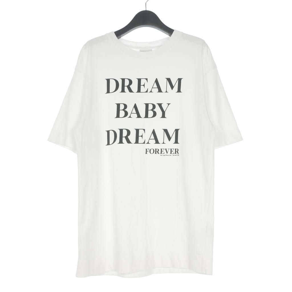ドリスヴァンノッテン DRIES VAN NOTEN 22AW DREAM BABY DREAM FOREVER プリント クルーネックTシャツ カットソー 半袖 S ホワイト 白