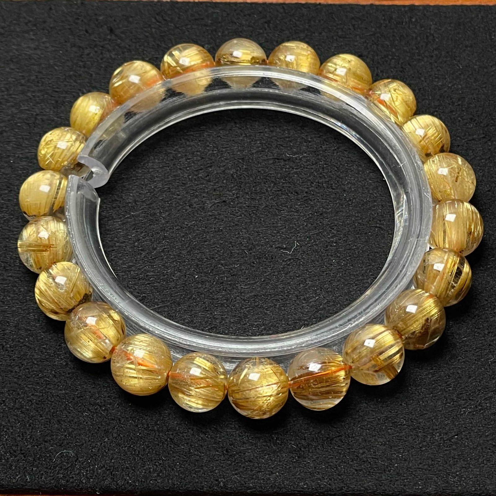 極上美品★【130A極!極満針ルチルクォーツ】★ブレスレット 天然石 7.8-8.2mm ZZ2137 29,145円