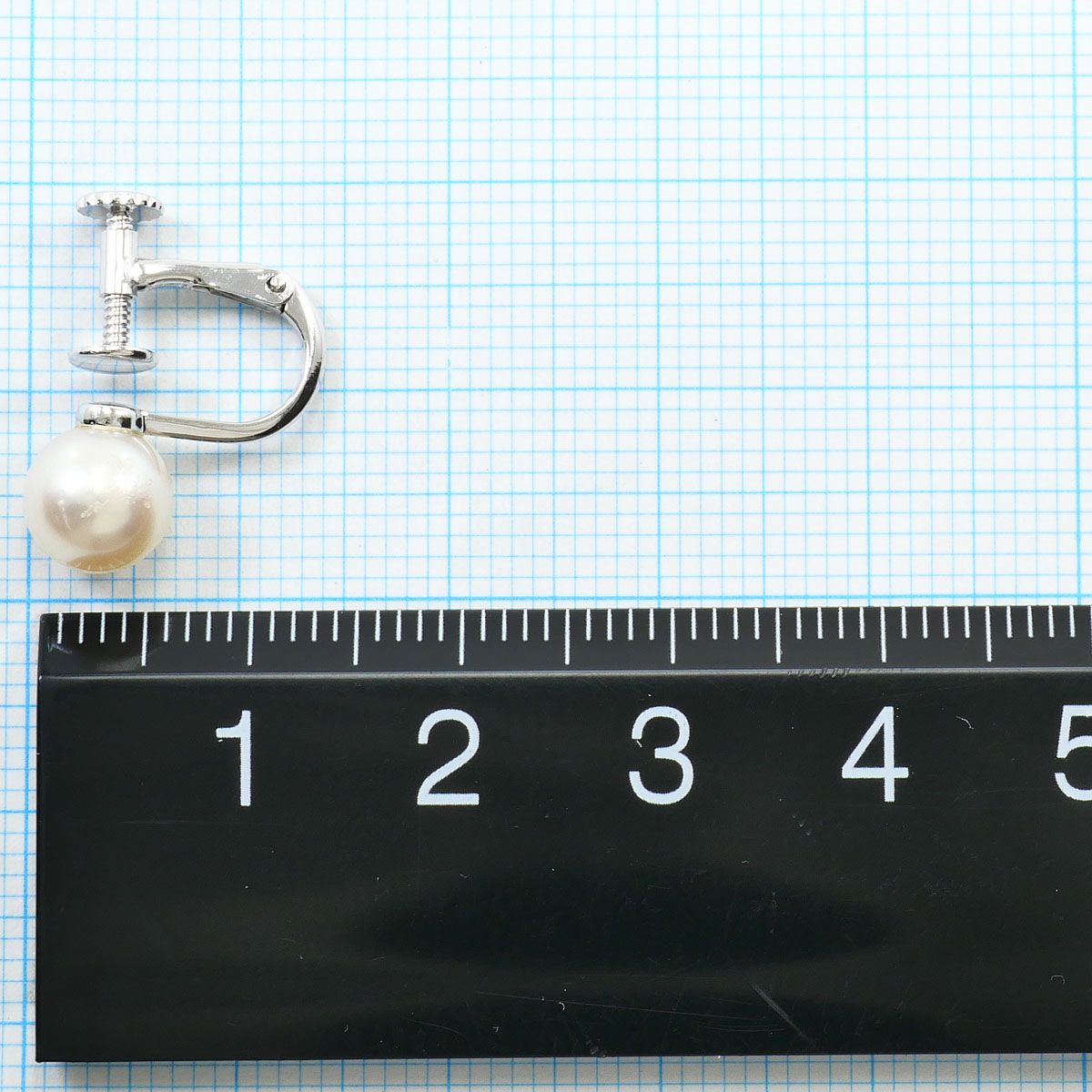 タサキ TASAKI K18WG イヤリング(片耳) パール（真珠） 総重量約1.4g 
