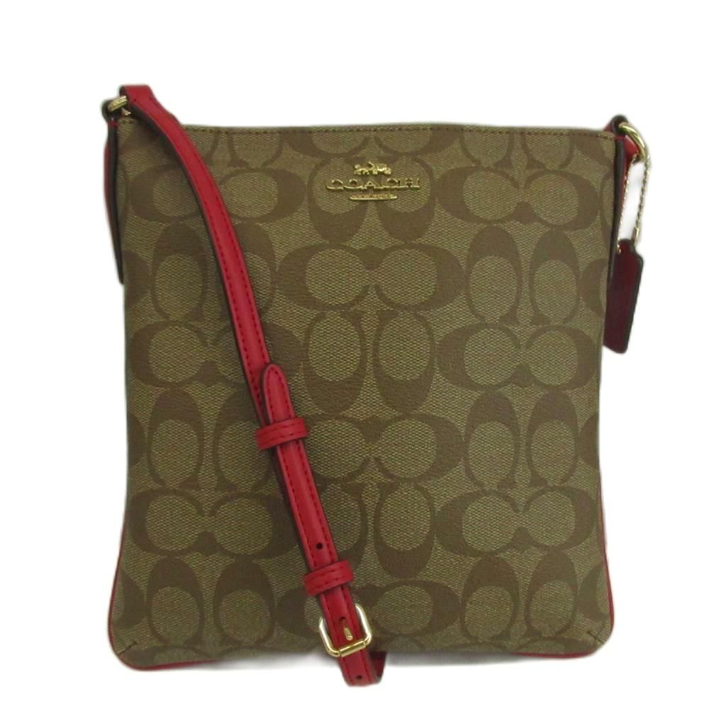 コーチ COACH ショルダーバッグ PVC レザー シグネチャー ロゴ
