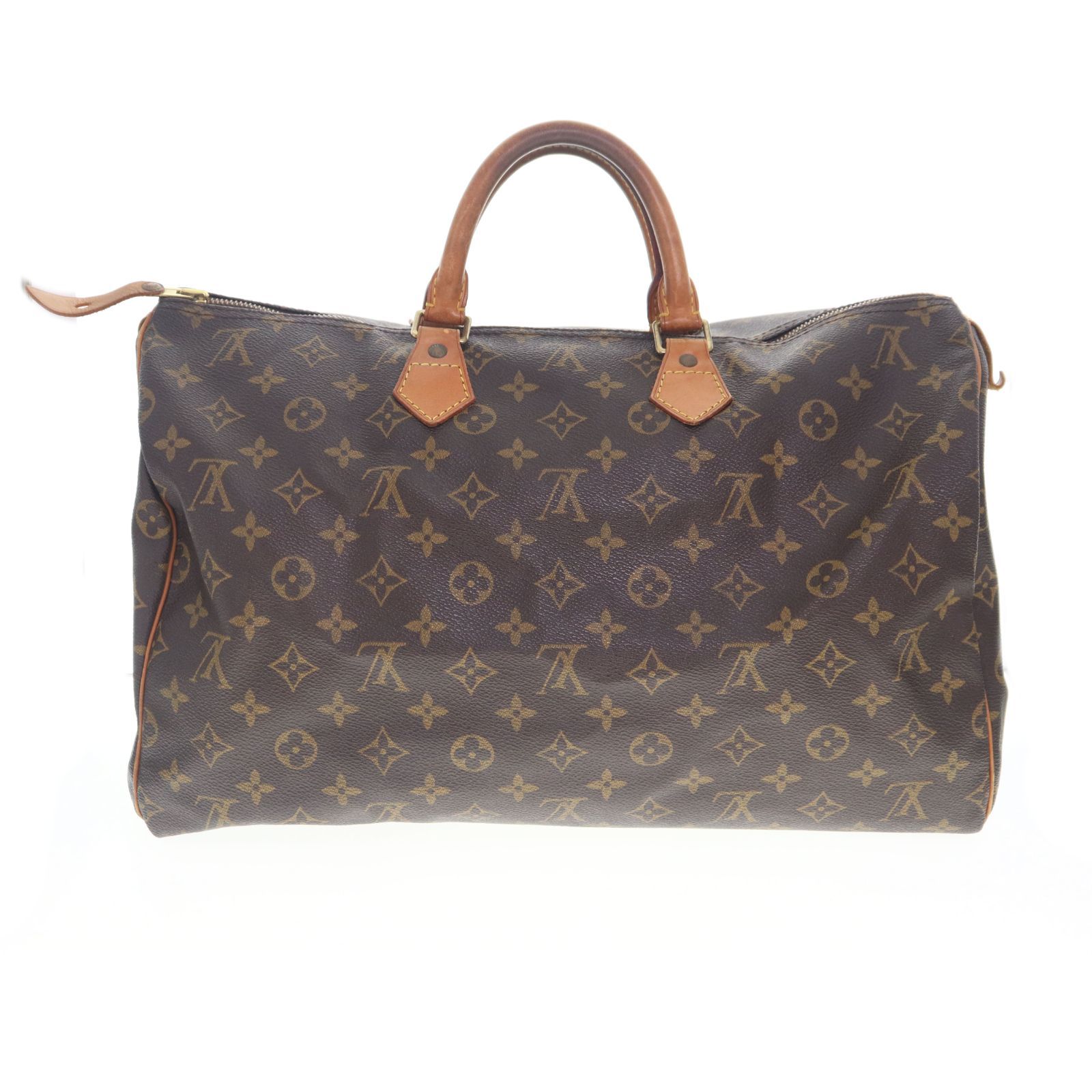 【中古】LOUIS VUITTON ルイ・ヴィトン M41522 スピーディ40 モノグラム ハンドバッグ ミニボストンバッグ レディース メンズ バッグ ブラウン ブランド