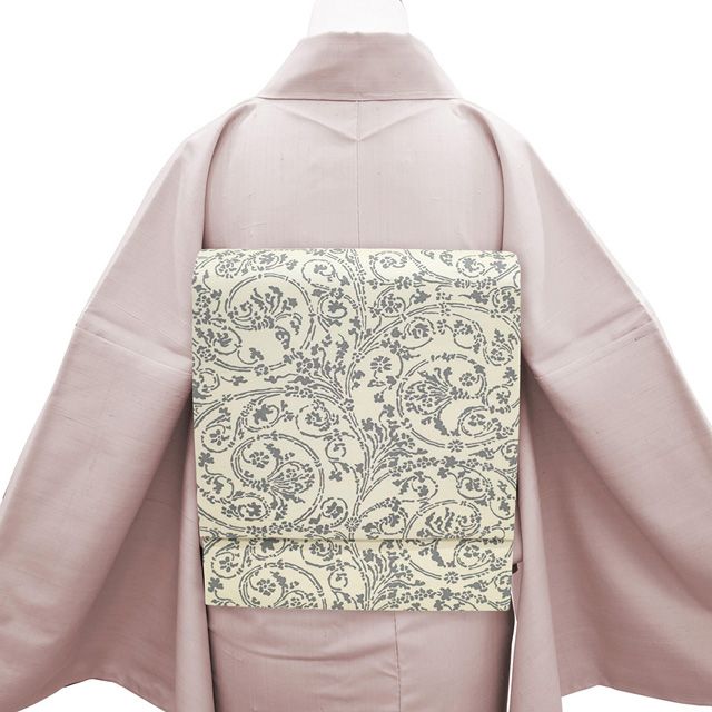 新古品】 牛首紬 名古屋帯 本場牛首紬 石川県指定無形文化財 白山工房