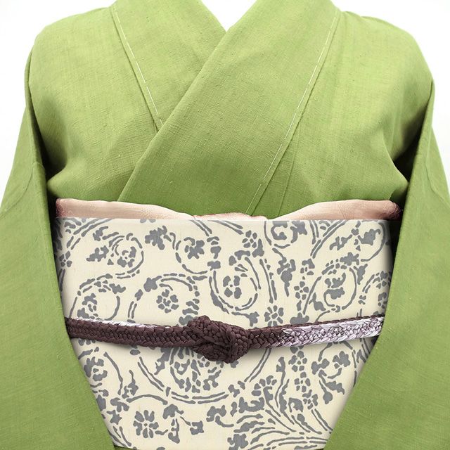 新古品】 牛首紬 名古屋帯 本場牛首紬 石川県指定無形文化財 白山工房
