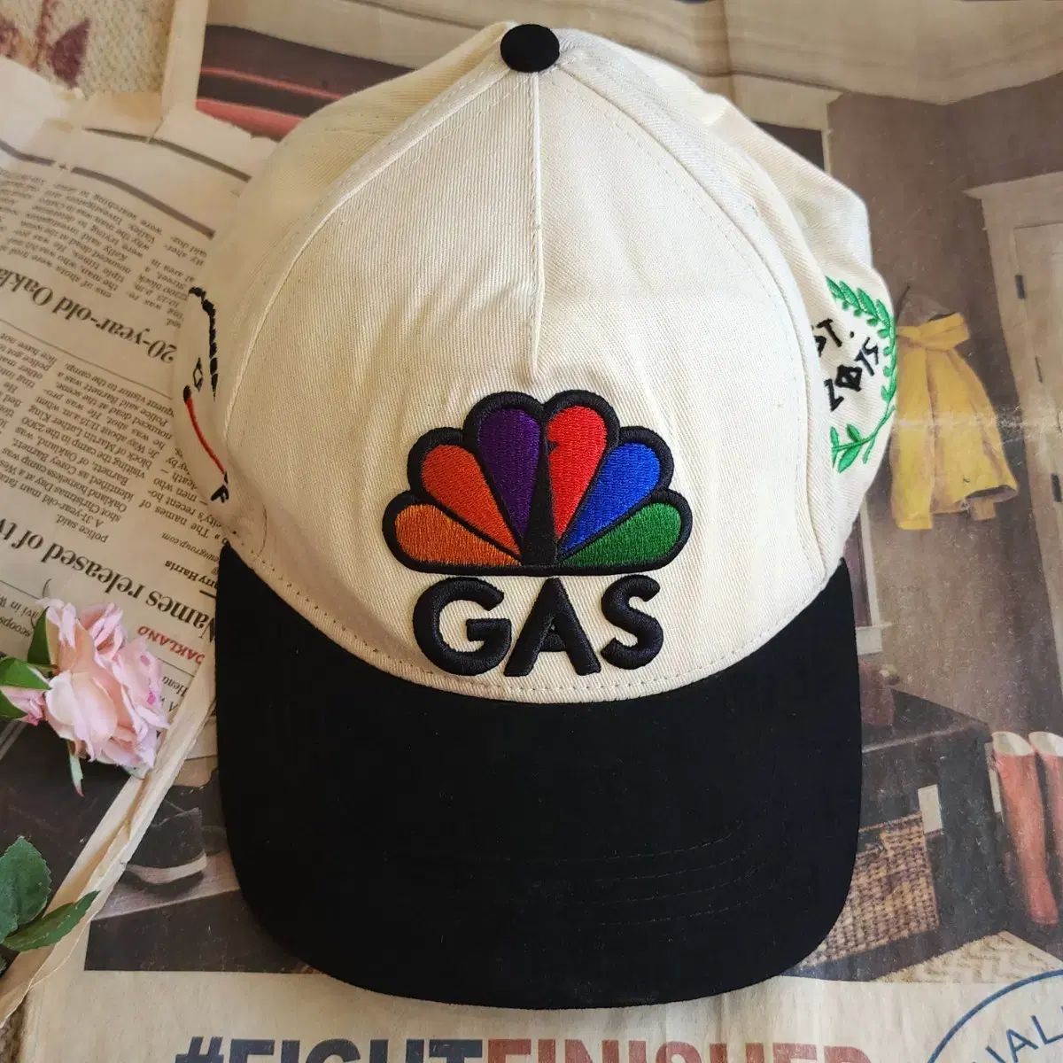 ヴィンテージ 帽子 トラッカー キャップ 帽子 トラッカー キャップ gas 帽子 スマイル F