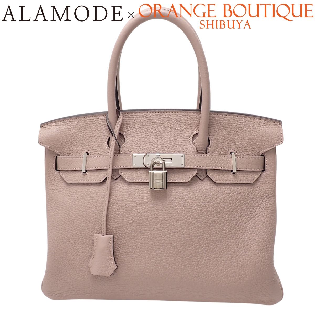 HERMES(エルメス) バーキン30 グリシーヌ ライトパープル トゴ パラジウム金具 シルバー金具 X刻印 ハンドバッグ トートバッグ レディース 40802195744【中古】【アラモード】