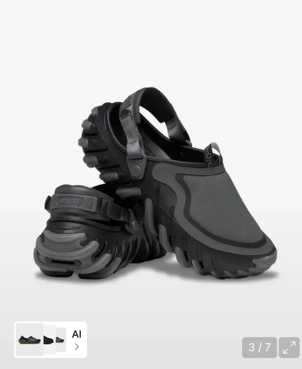 280) Crocs エコー RO リップストップ クロッグ - ブラック / 211361-001
