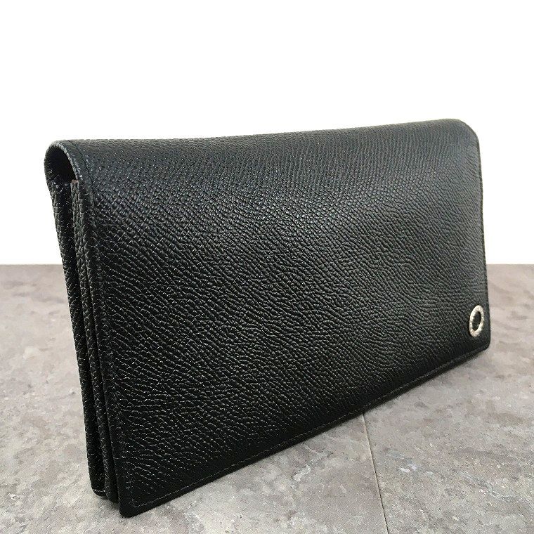 美品 BVLGARI 長財布 ブラック ブルガリブルガリ レザー 65