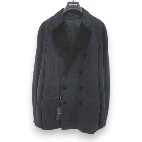 ジョルジオアルマーニ GIORGIO ARMANI セット テーラード ジャケット ベスト ジレ 52 紺系 ネイビー イタリア製 裏地 ハンガー付き タグ付 PSML80