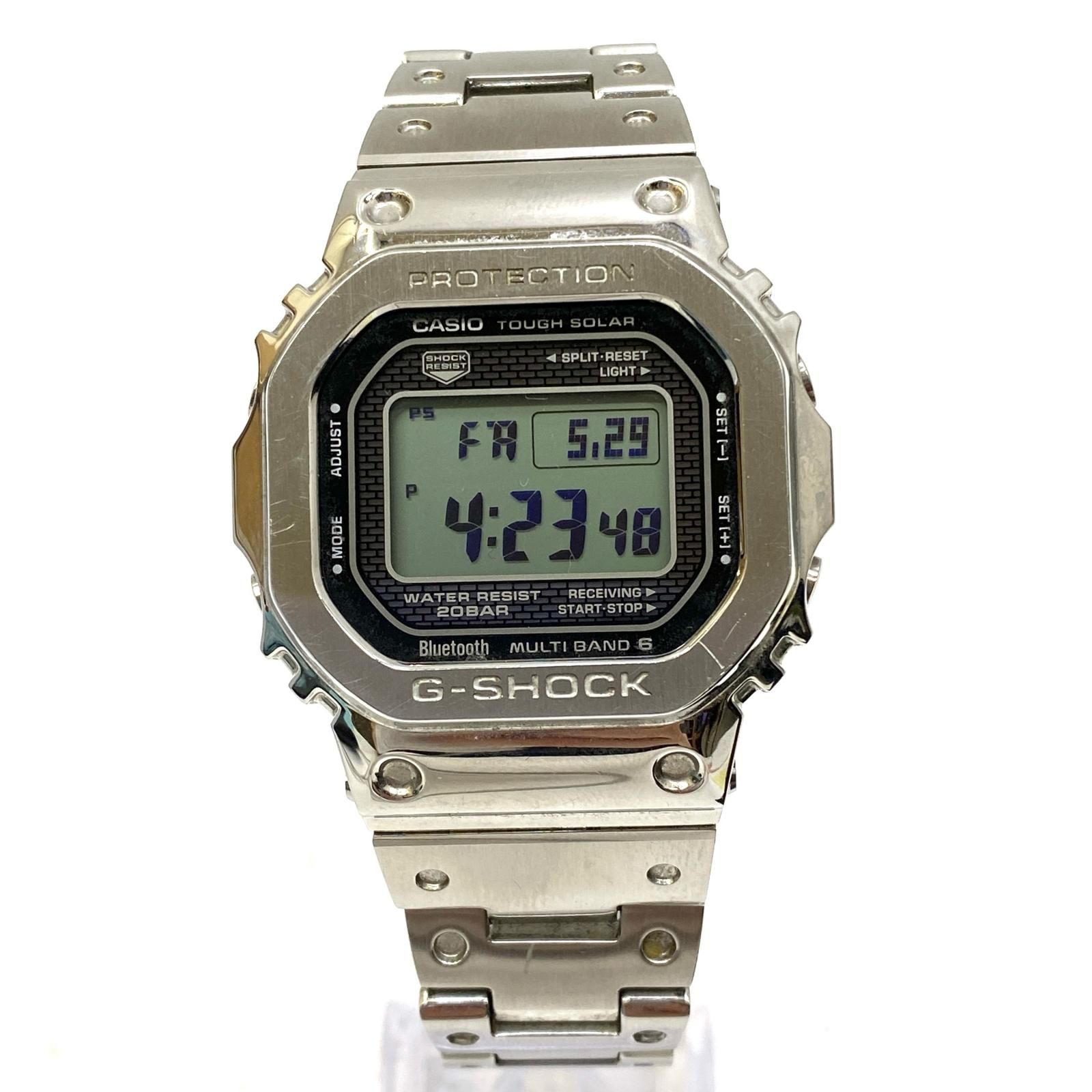 【加古川店】 中古 G-SHOCK | ジーショック 腕時計 タフソーラー フルメタル GMW-B5000 シルバー 【131】