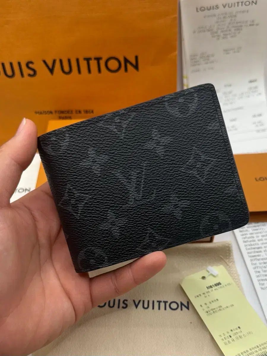状態S/フルセット Louis Vuitton エクリプス 二つ折り財布