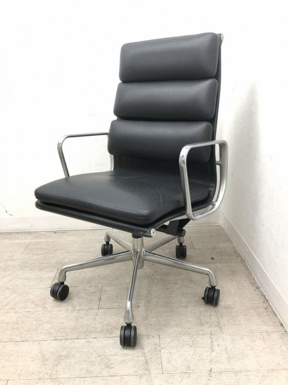 【中古品】ハーマンミラー イームズ ソフトパッドグループチェア ブラック