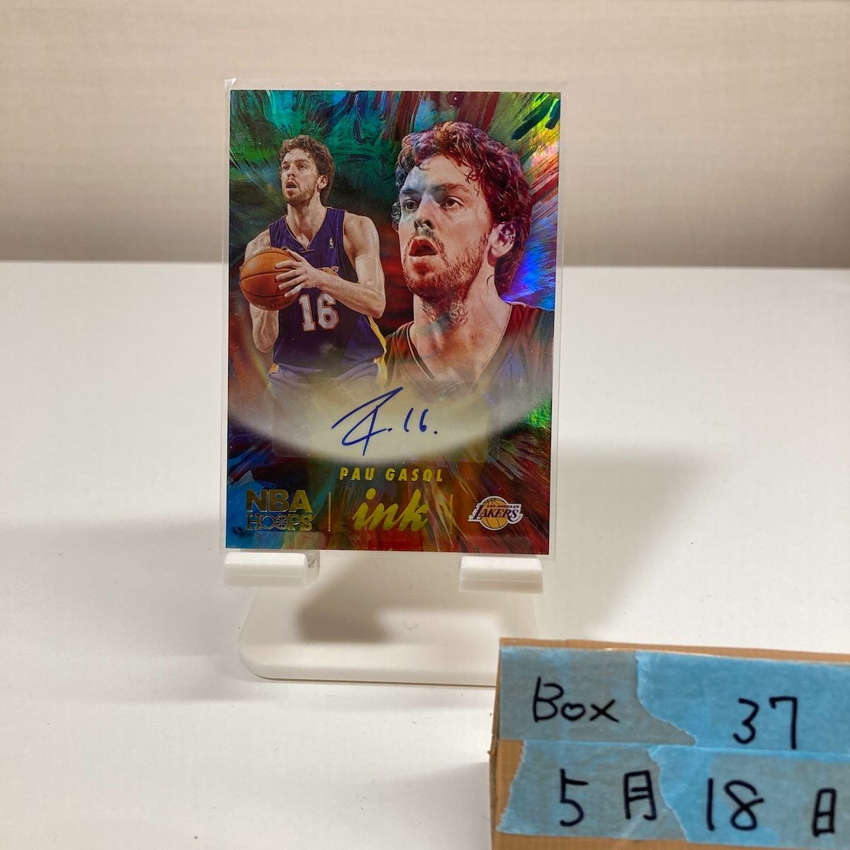 2022-23 Panini Hoops Pau Gasol 直筆サインカード Los Angeles Lakers Ink カード