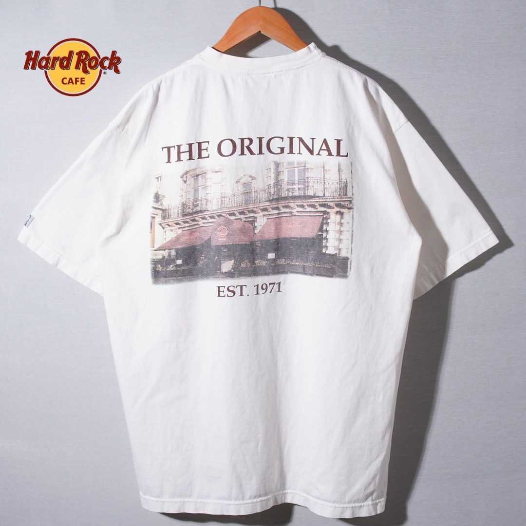 90s ハードロックカフェ Hard Rock Cafe Tシャツ XL ホワイト