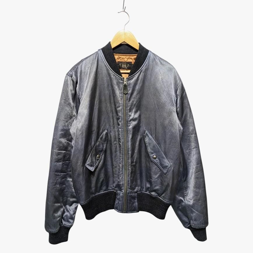 RRL RALPH LAUREN ダブルアールエル ラルフローレン Embroidered Satin Flight Jacket フライトジャケット 782P05094001 サイズM 652912