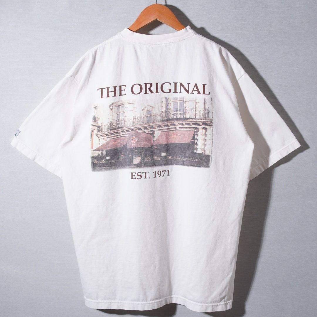 90s ハードロックカフェ Hard Rock Cafe Tシャツ XL ホワイト