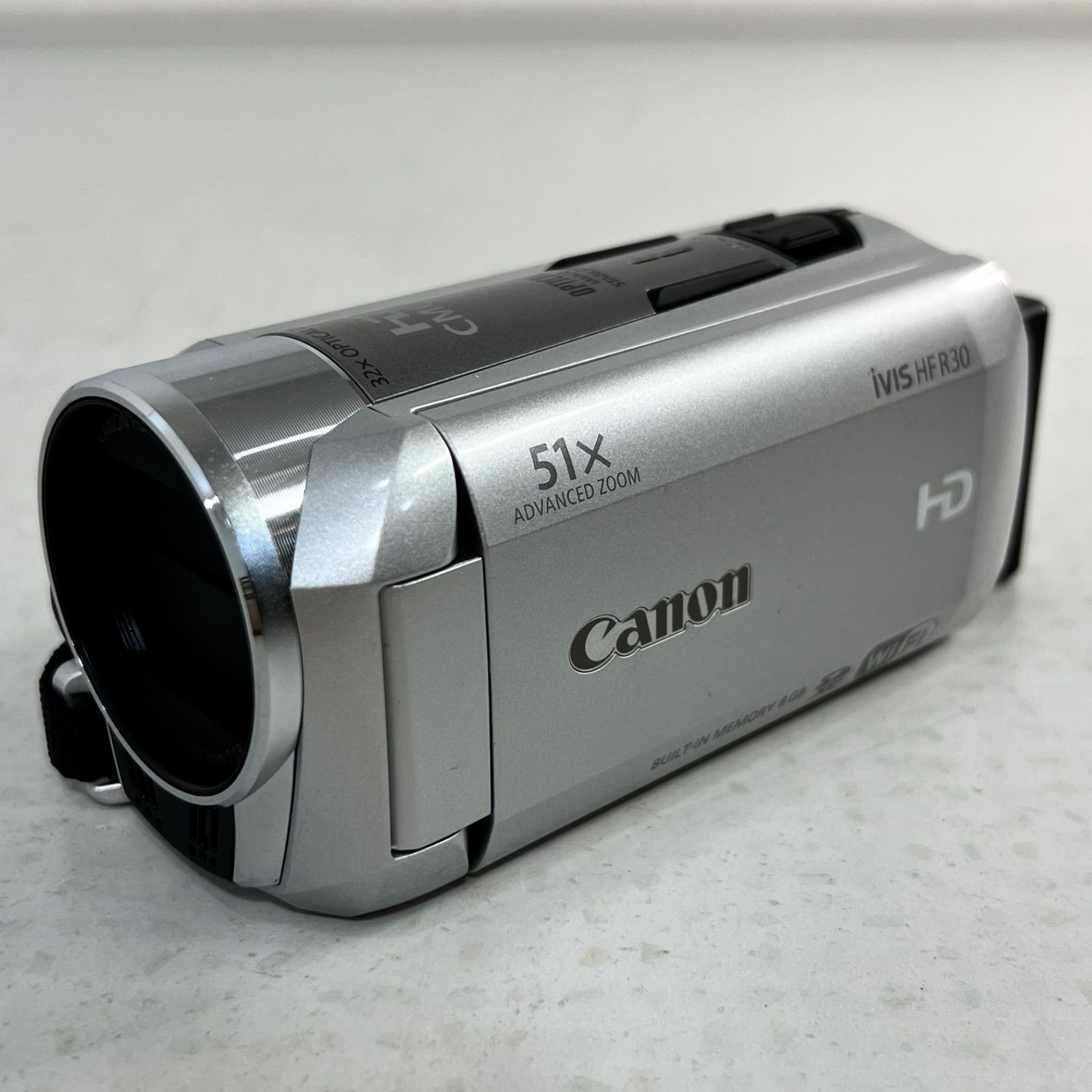 2452【訳あり希少品】Canon キャノン ivis HF R30 稼働品】Canon iVIS HF R30 本体 シルバー キャノン ビデオカメラ 撮影