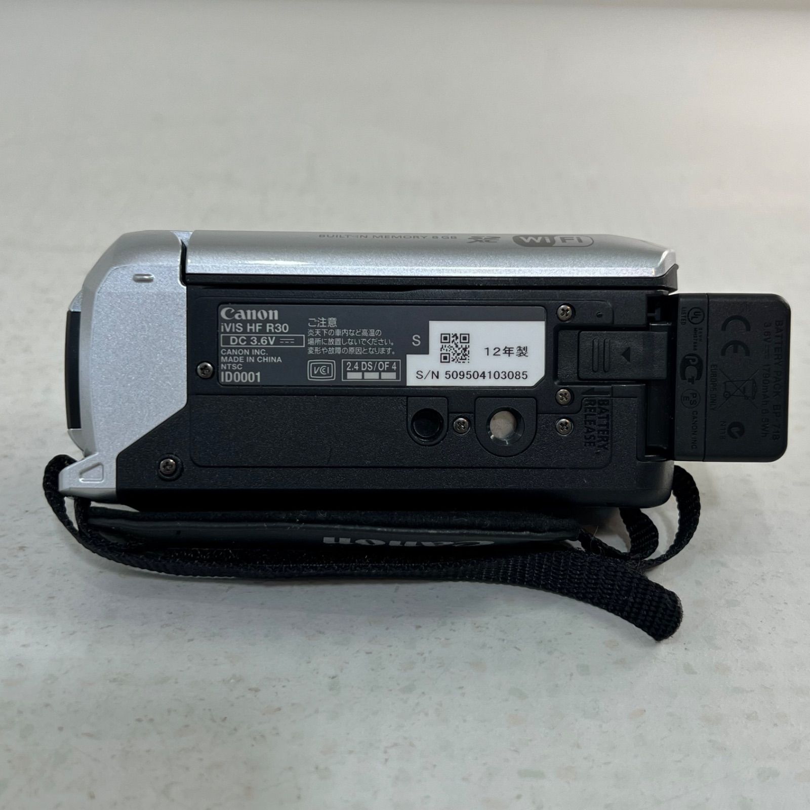 稼働品】Canon iVIS HF R30 本体 シルバー キャノン ビデオカメラ 撮影
