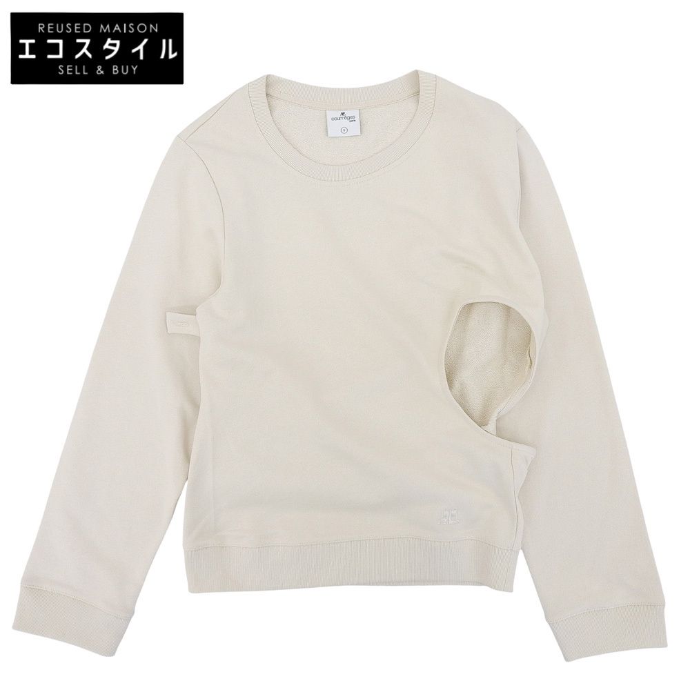 Courreges　クレージュ　未使用 クレージュ オフ ショルダー トップス レディース アイボリー S　S