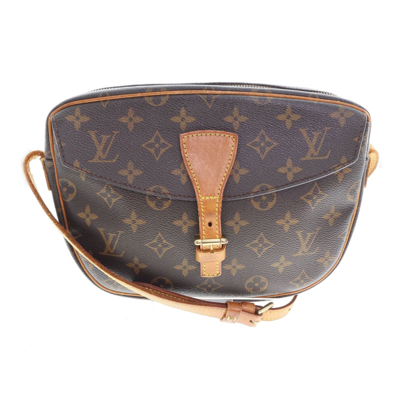 【中古】LOUIS VUITTON ルイ・ヴィトン M51226 ジュヌフィーユ ショルダーバッグ モノグラム レディース メンズ バッグ ブラウン ブランド