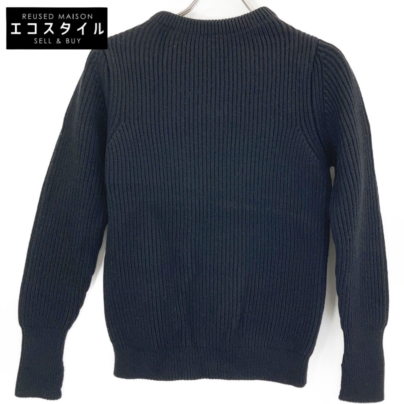 ANDERSEN-ANDERSEN　アンデルセンアンデルセン　ブラック ウール モックネックニットトップス　XXS 10,076円