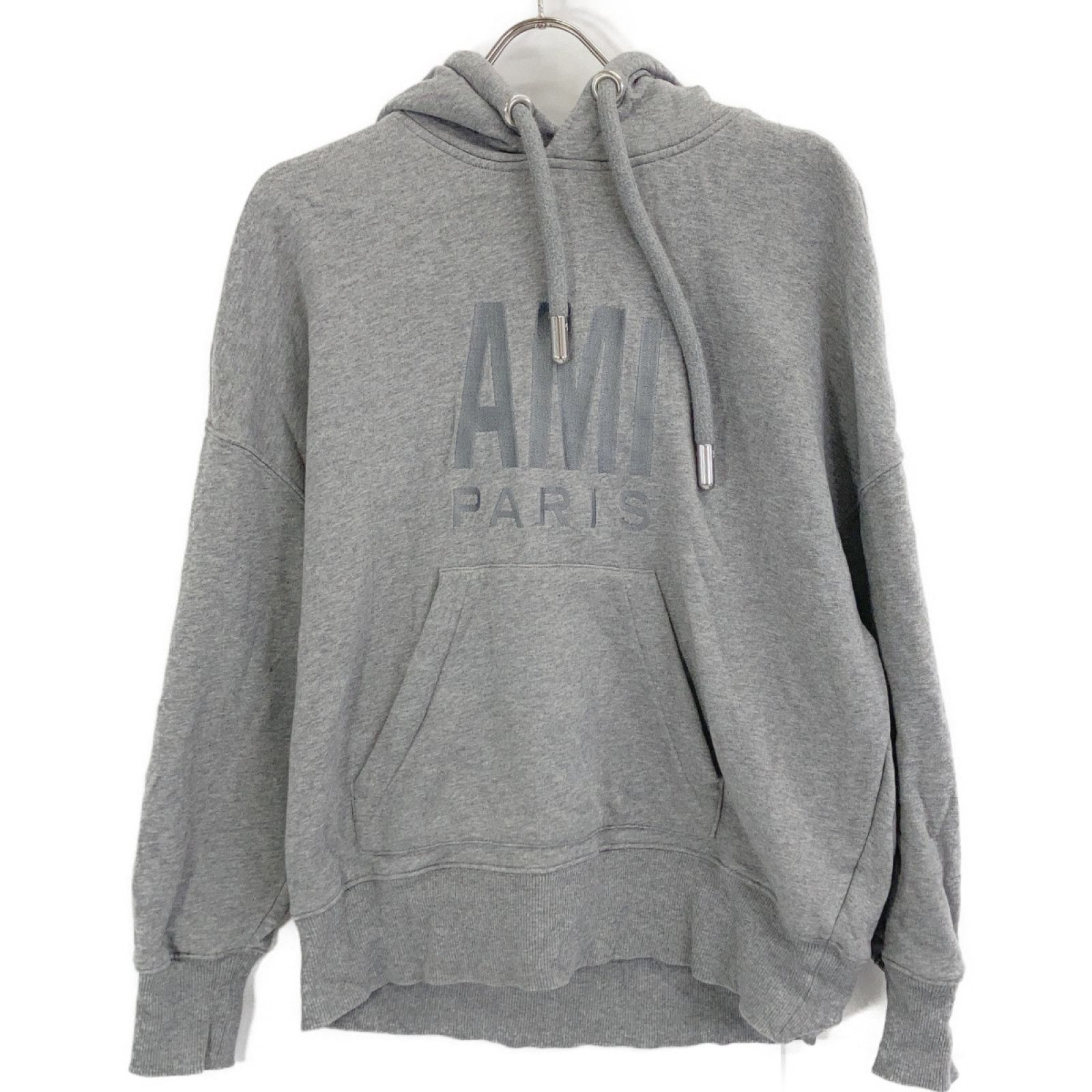 AMI PARIS アミパリス グレー 刺繍ロゴ スウェットパーカー XXS - メルカリ
