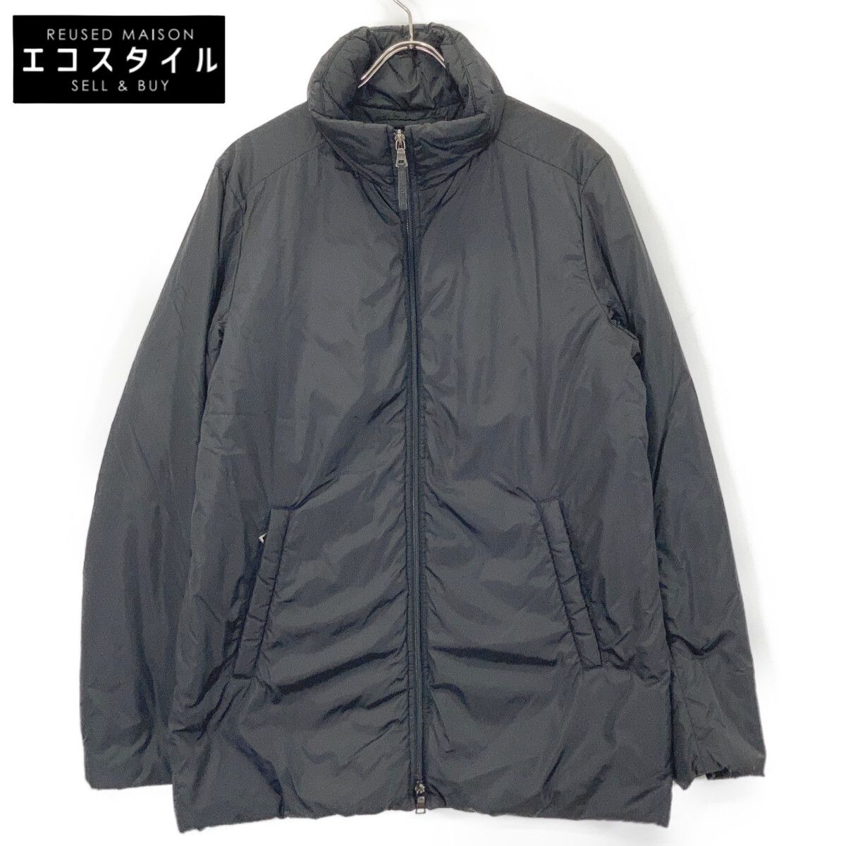 PRADA SPORT　プラダスポーツ　SGA293 ブラック 中綿 ダブルジップジャケット　48