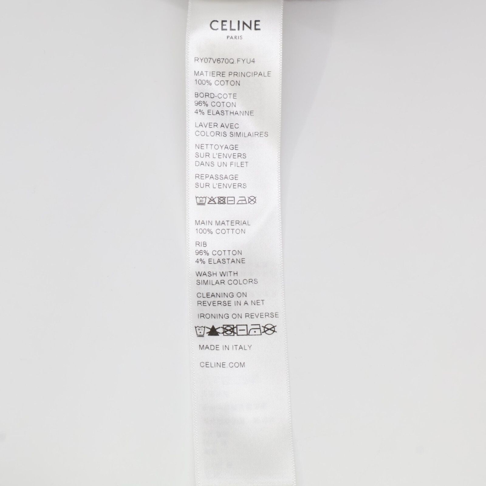 CELINE セリーヌ 【美品/国内正規/25SS】RY07V670Q.FYU4 BLASON ロゴ