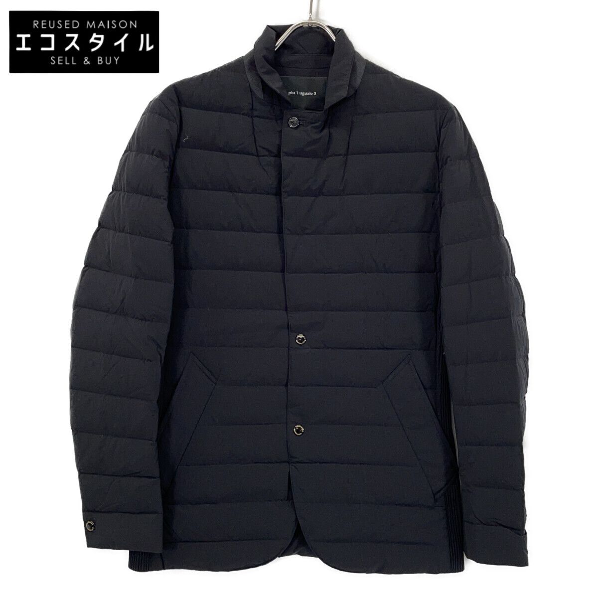 1piu1uguale3　ウノピゥウノウグァーレトレ　MRB685-NYU105 4WAY RIB ZIP PT DOWN ダウン　IV