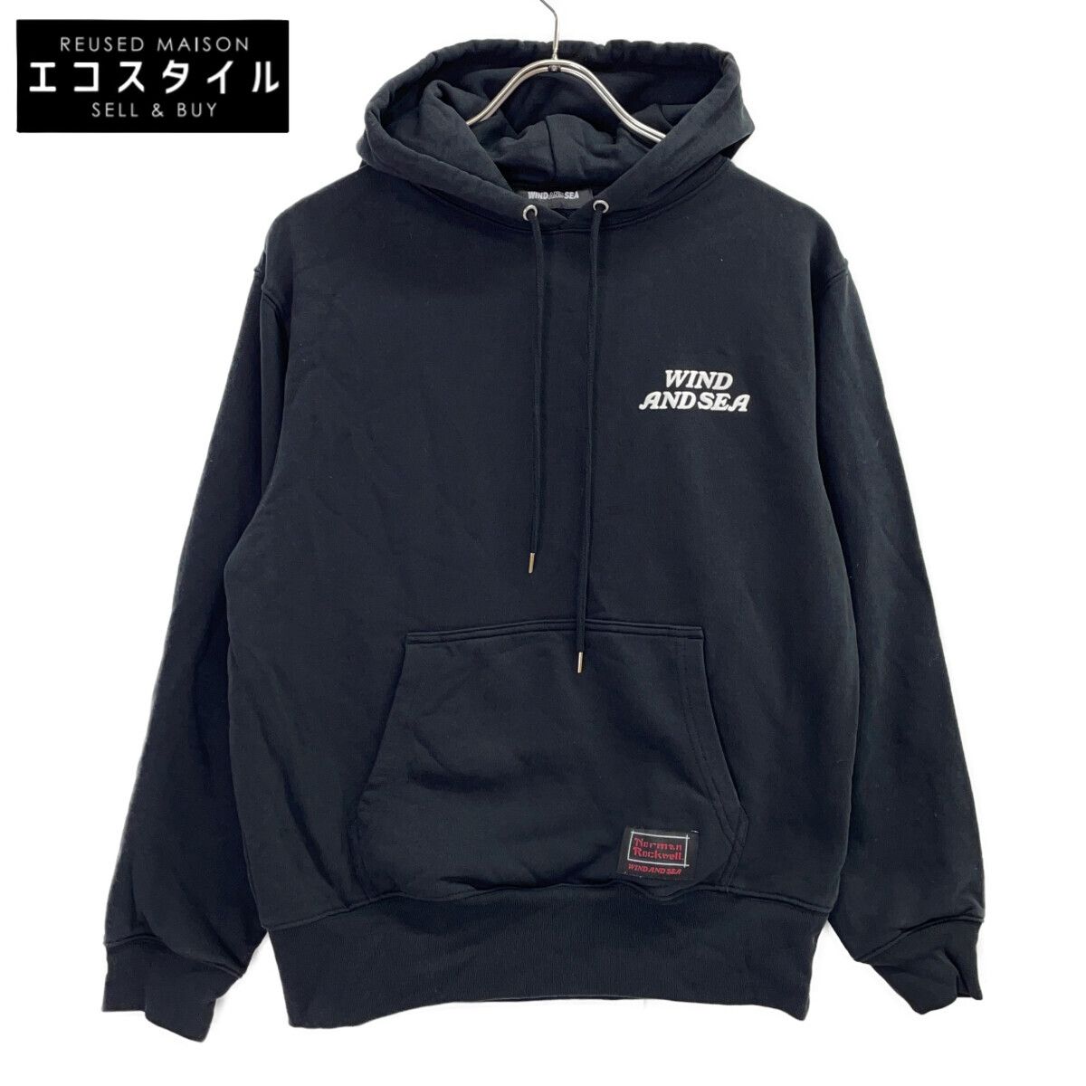 WIND AND SEA　ウィンダンシー　×NORMAN ROCKWELL プリントパーカー　S