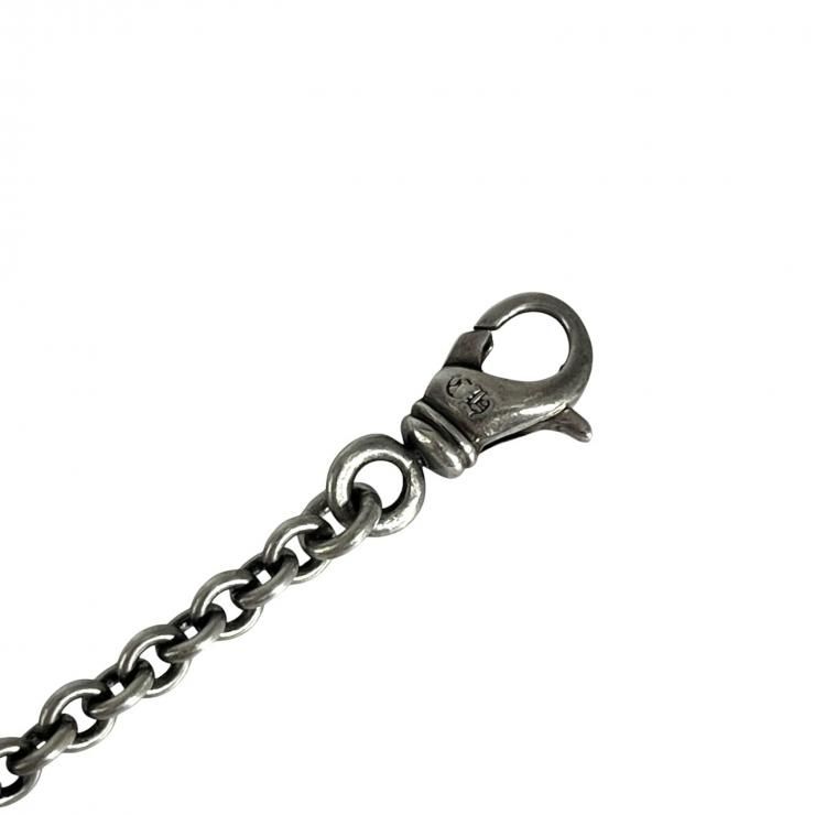CHROME HEARTS クロムハーツ CHAIN TINY CH CRS タイニーCHクロスチェーン ブレスレット シルバー CHROME HEARTS クロムハーツ CHAIN TINY CH CRS タイニーCHクロス
