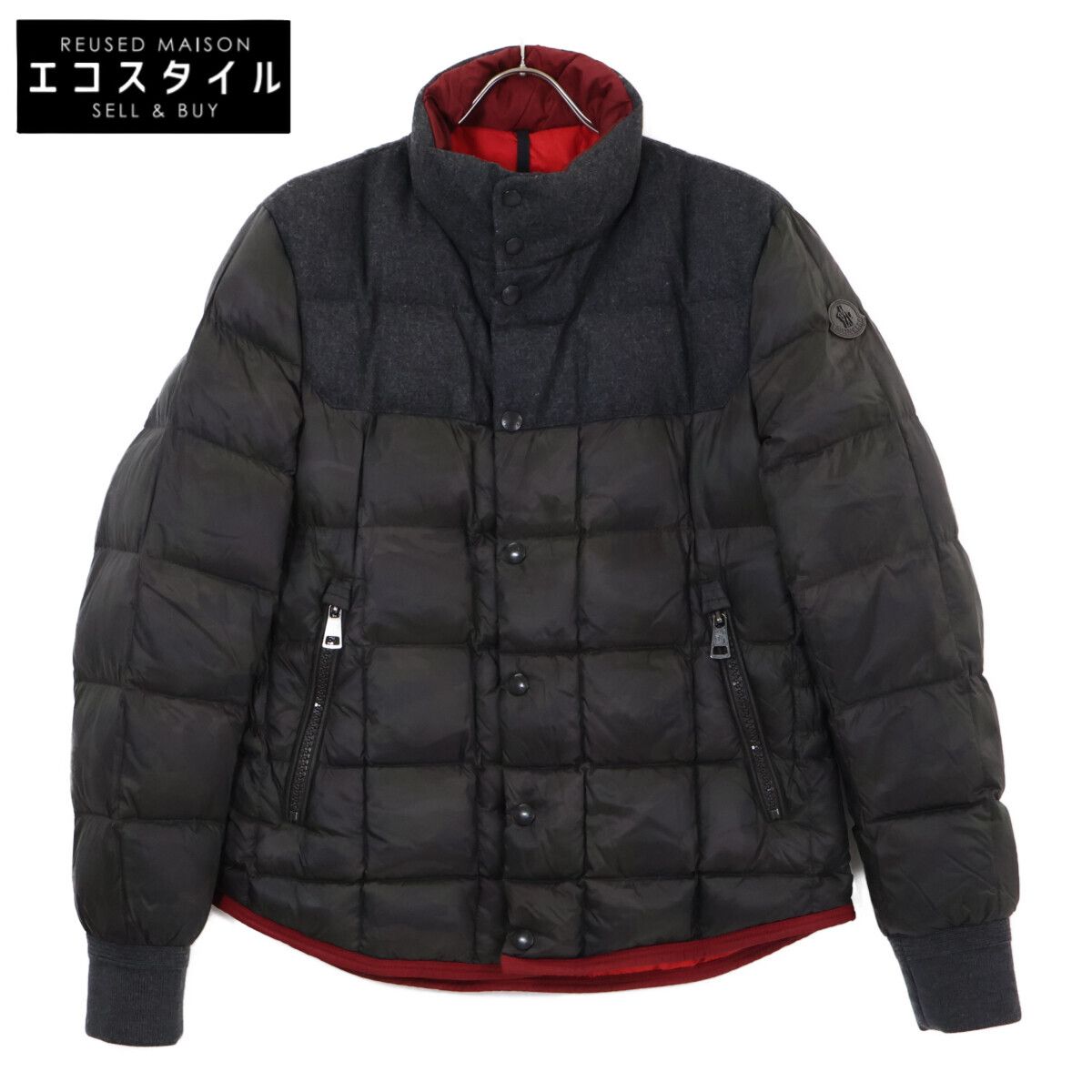 MONCLER　モンクレール　LUMIERE カモフラ ウール切替 ダウンジャケット　2