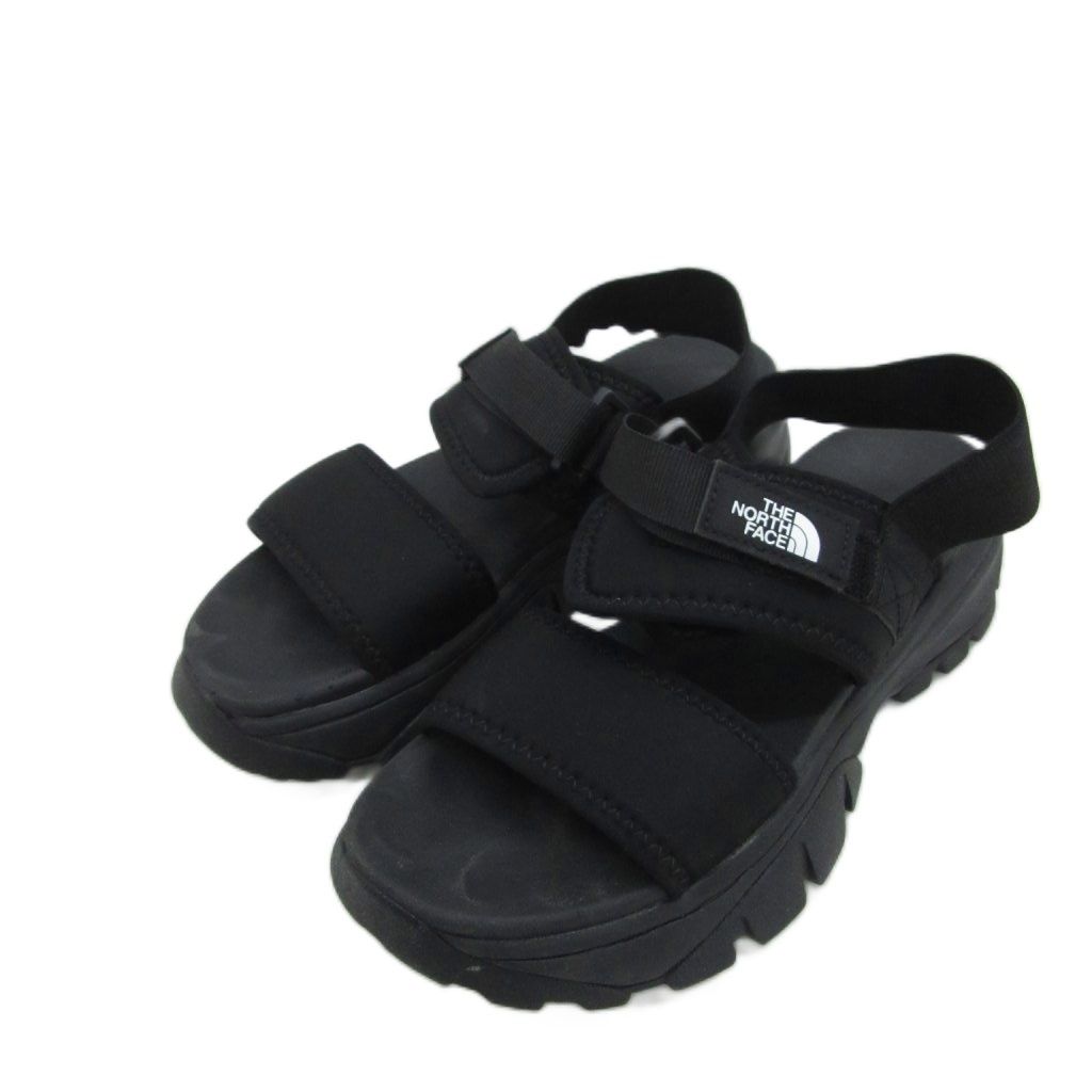 ザノースフェイス ホワイトレーベル THE NORTH FACE WHITE LABEL HEXA LUX SANDAL 厚底サンダル 24cm 黒 ブラック NS98Q14J /SM13 ■GY18