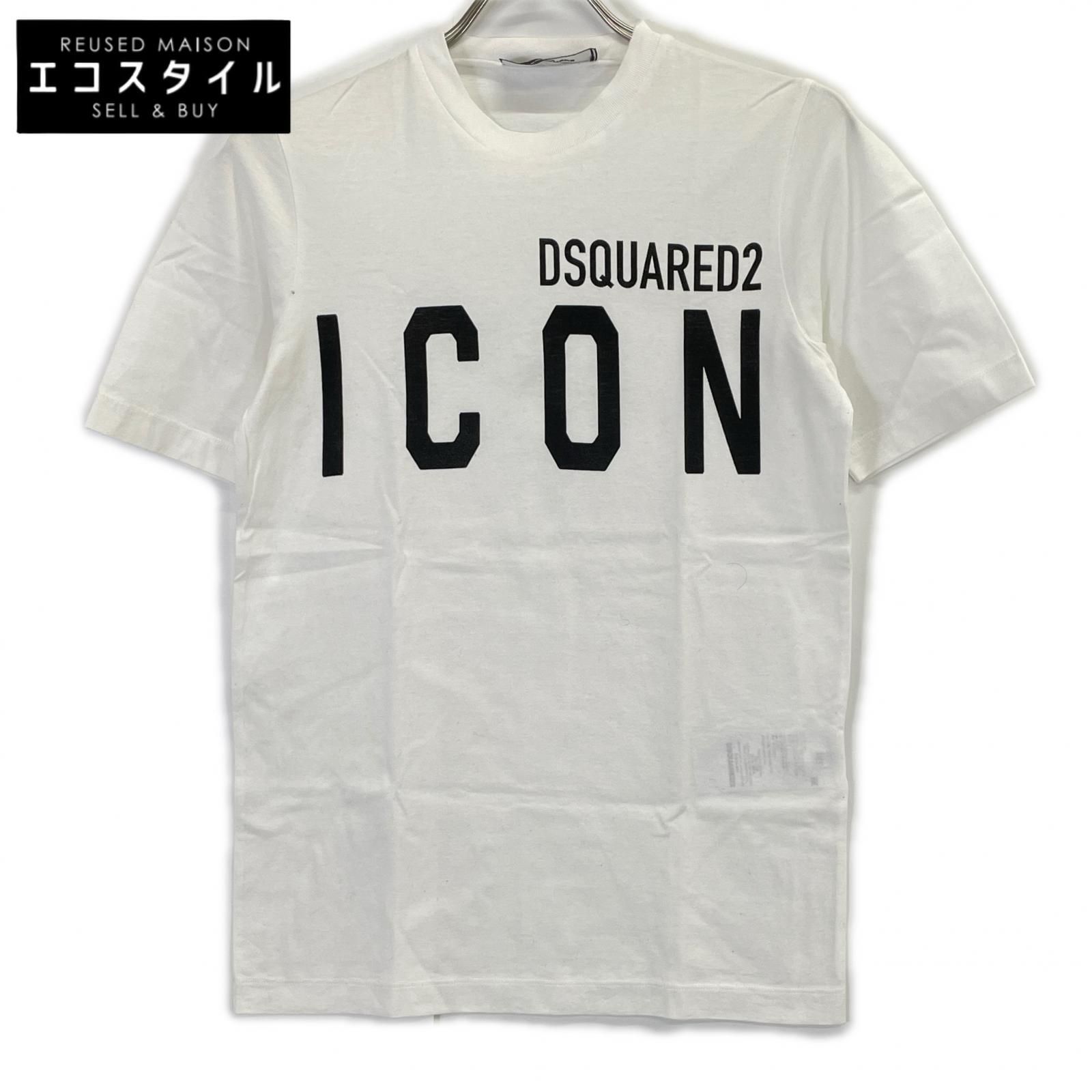 DSQUARED2　ディースクエアード　S80GC0001 20年 Renny Fit ICON アイコン×ロゴプリント 半袖 Tシャツ　XXS