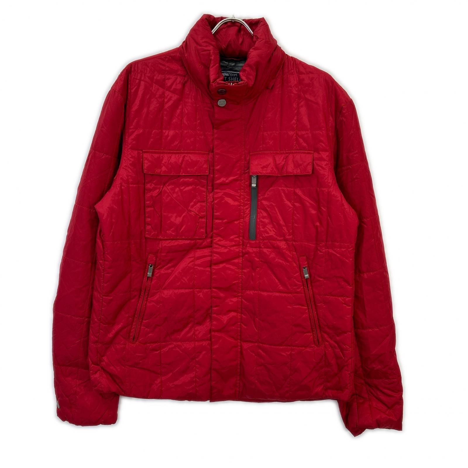 Zegna Sport ゼニア スポーツ レッド ナイロンジャケット L - メルカリ