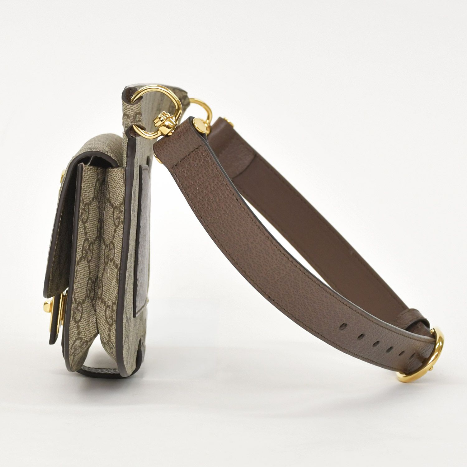 極美品 GUCCI グッチ ブロンディベルトバッグ GGスプリームキャンバス 