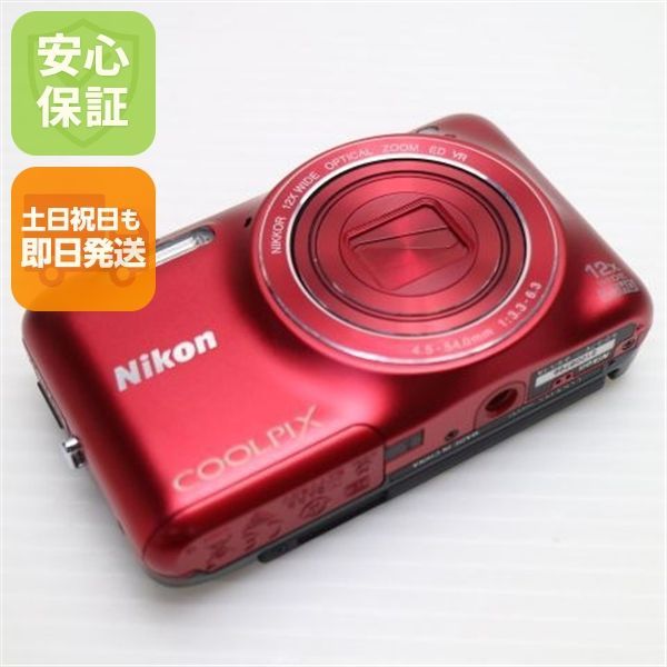 美品 COOLPIX S6600 ラズベリーレッド 即日発送 デジカメ Nikon 本体 土日祝発送OK 00000