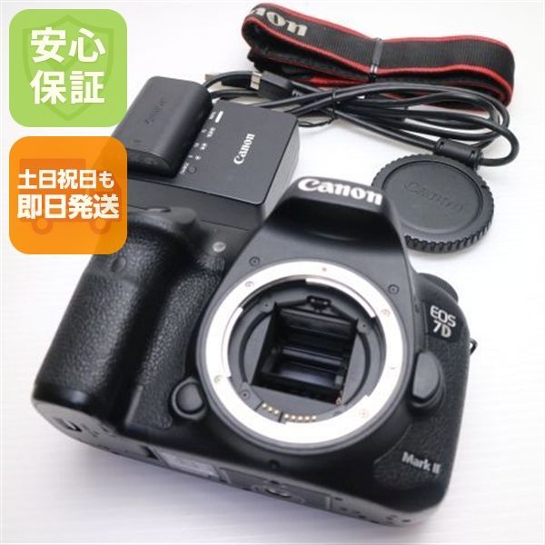 美品 EOS 7D Mark II ブラック 即日発送 一眼レフ Canon 本体 土日祝発送OK 00000