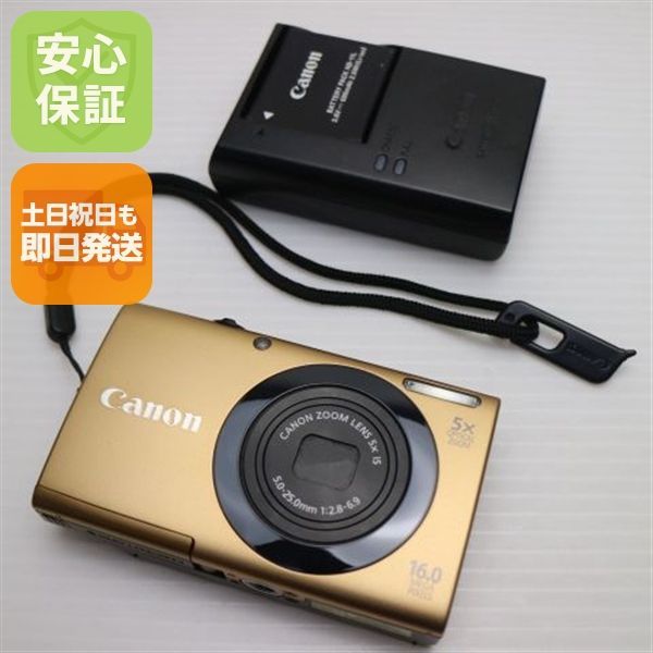 新品同様 PowerShot A3400 IS ゴールド 即日発送 デジカメ Canon