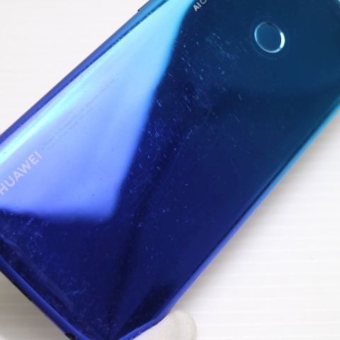 美品 HUAWEI nova lite3 オーロラブルー スマホ 本体 白ロム 土日祝