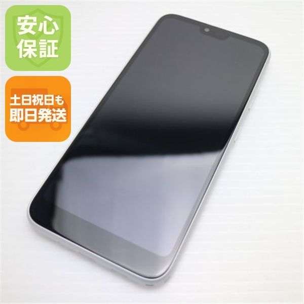 超美品 Y!mobile Android One S6 ホワイト スマホ 本体 白ロム 土日祝