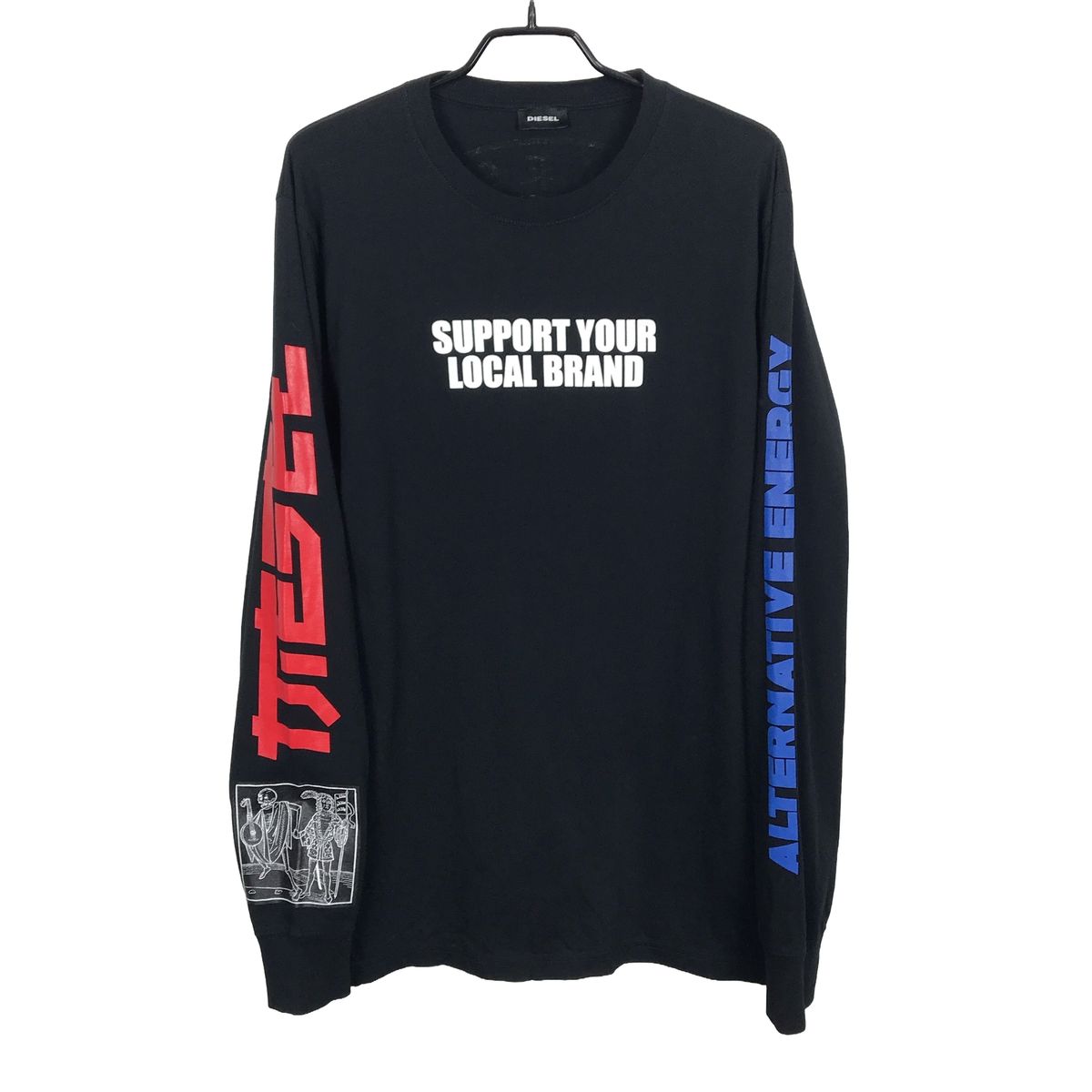 DIESEL ロングスリーブ 長袖Tシャツ メンズL