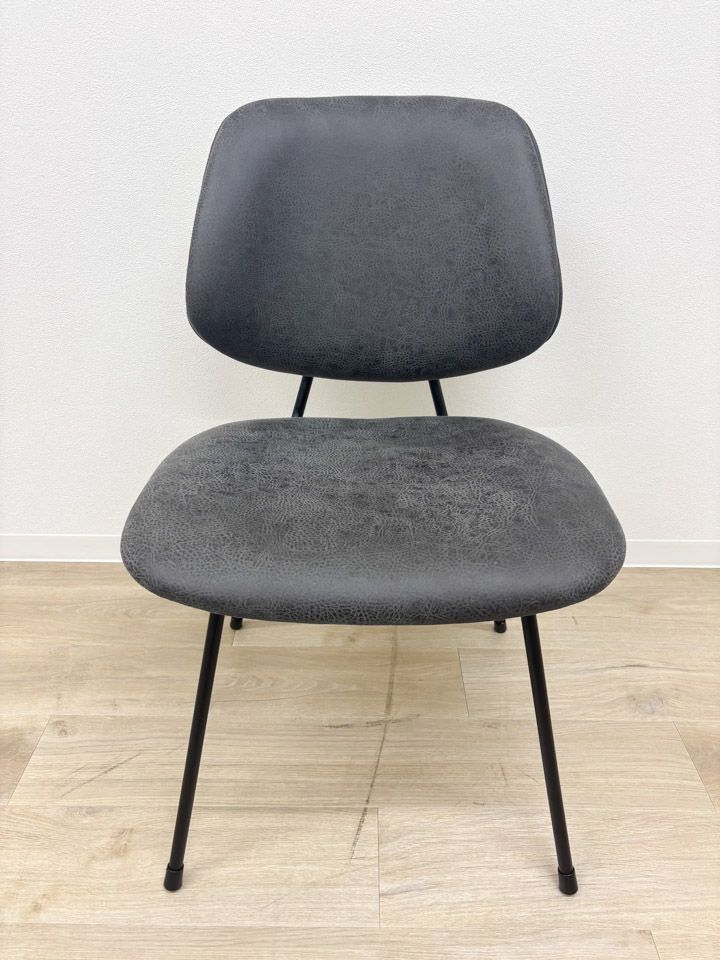 【展示品】定価27,500円 東谷 ダイニングチェア 1脚単品 完成品 椅子 イス チェアー おしゃれ モダン フェイクレザー 個人未使用【送料無料】